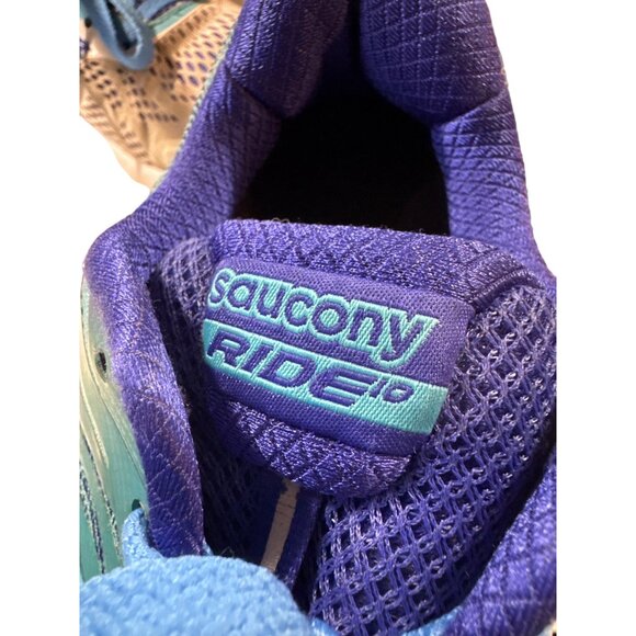 Saucony Ride Women's Running Shoes Size 9 Blue & Purple Mesh - Picture 8 of 10